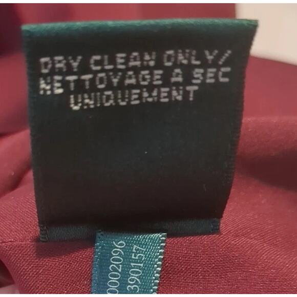 Lauren Ralph Lauren Wine Red Women’s 16 Satin Cocktail Party Dress Event Holiday - Picture 16 of 16